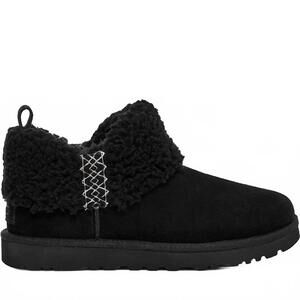 NEW UGG women's ultra mini braid boots in black